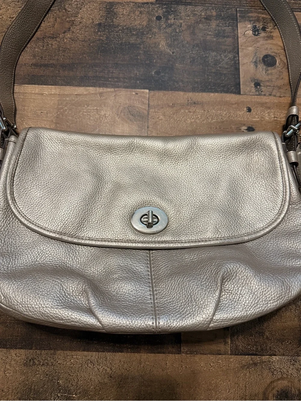 Y2K Coach Legacy Leather Flap Hobo